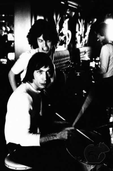 Charlie Watts, Mick Jagger & Keith Richards Hotel Marselis Show Club, Aarhus, Sweden September 8 1970
